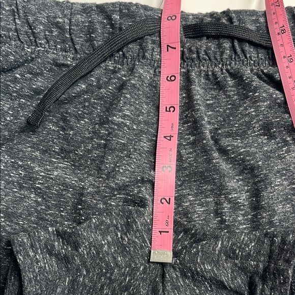 Nike cotton shorts kids medium standard fit curved hem gray white drawstrings - Picture 8 of 10